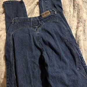 Vintage Blue Denim Bareback Jeans